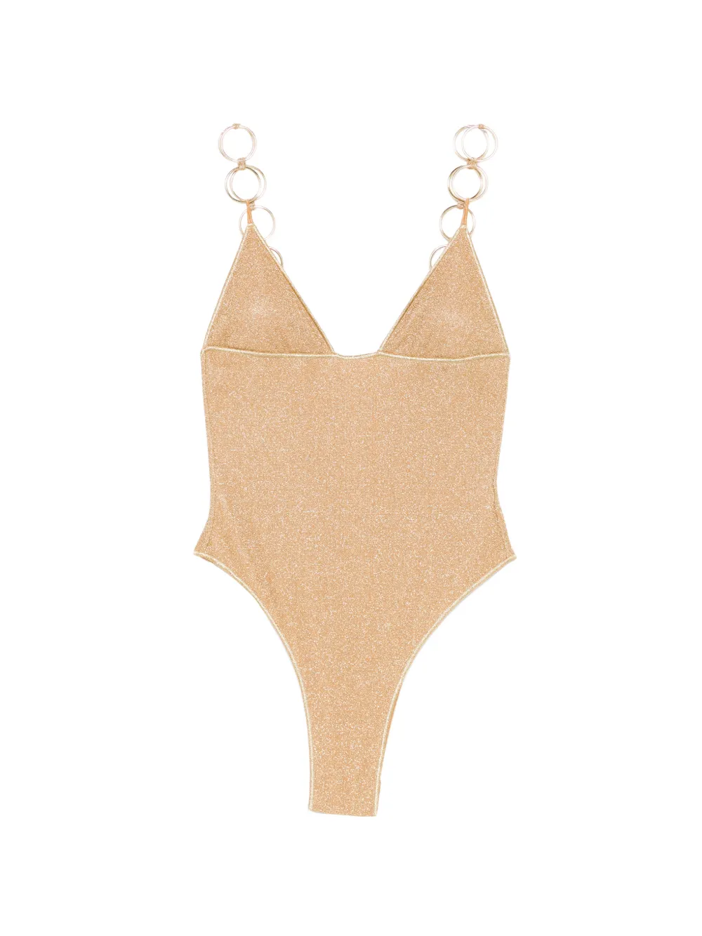 Oséree Lumiere ring triangle swimsuit - Oro