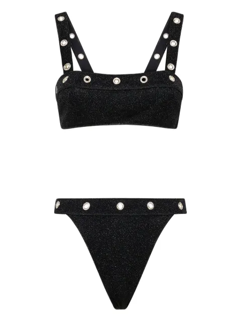 Oséree Lumière crystal-studs bikini