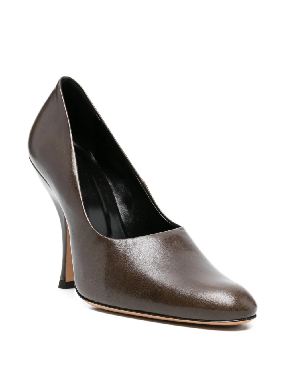  Jude Date Leather Pumps - Brown 