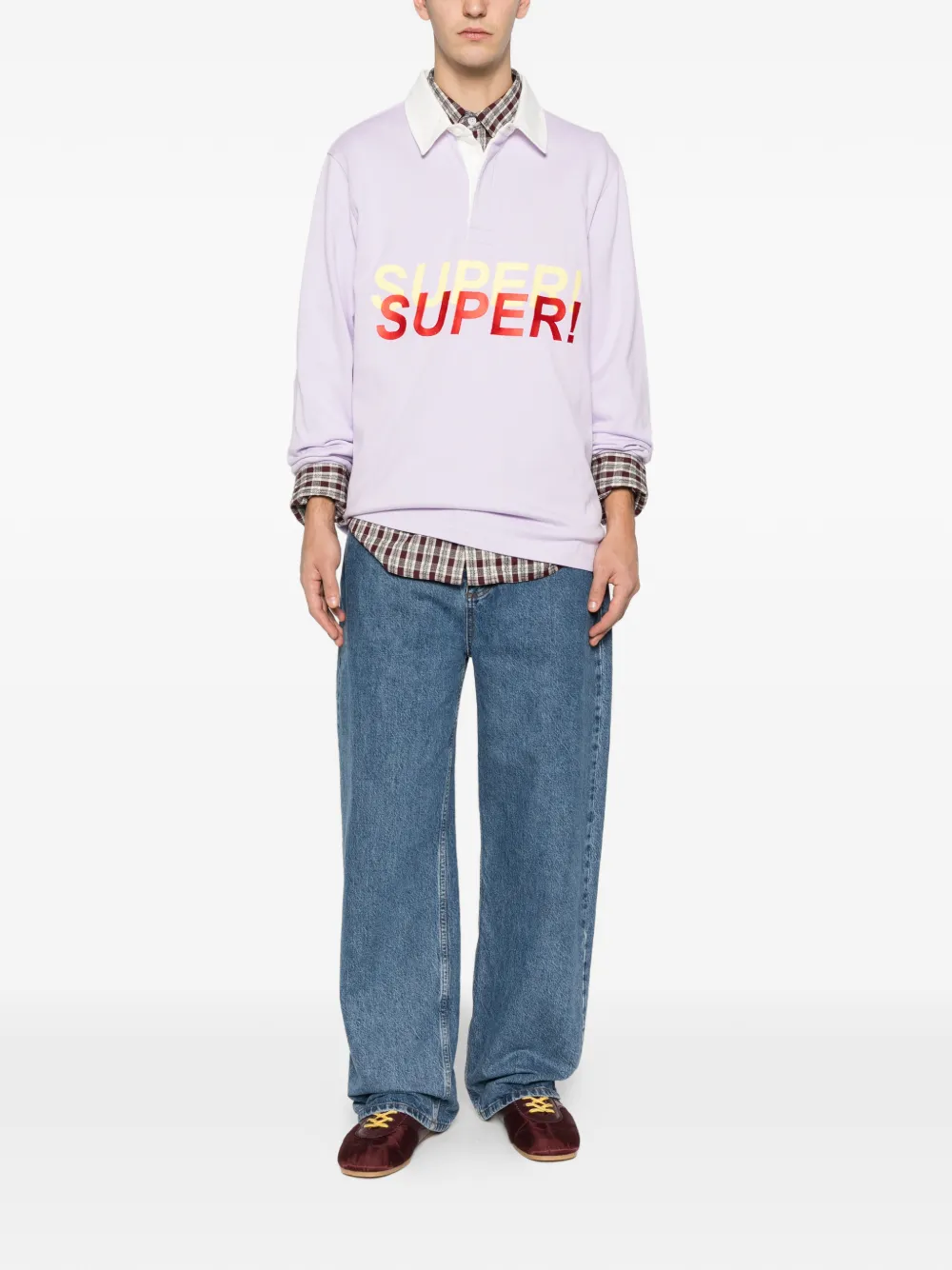 JW Anderson Super Rugby polo shirt - Paars