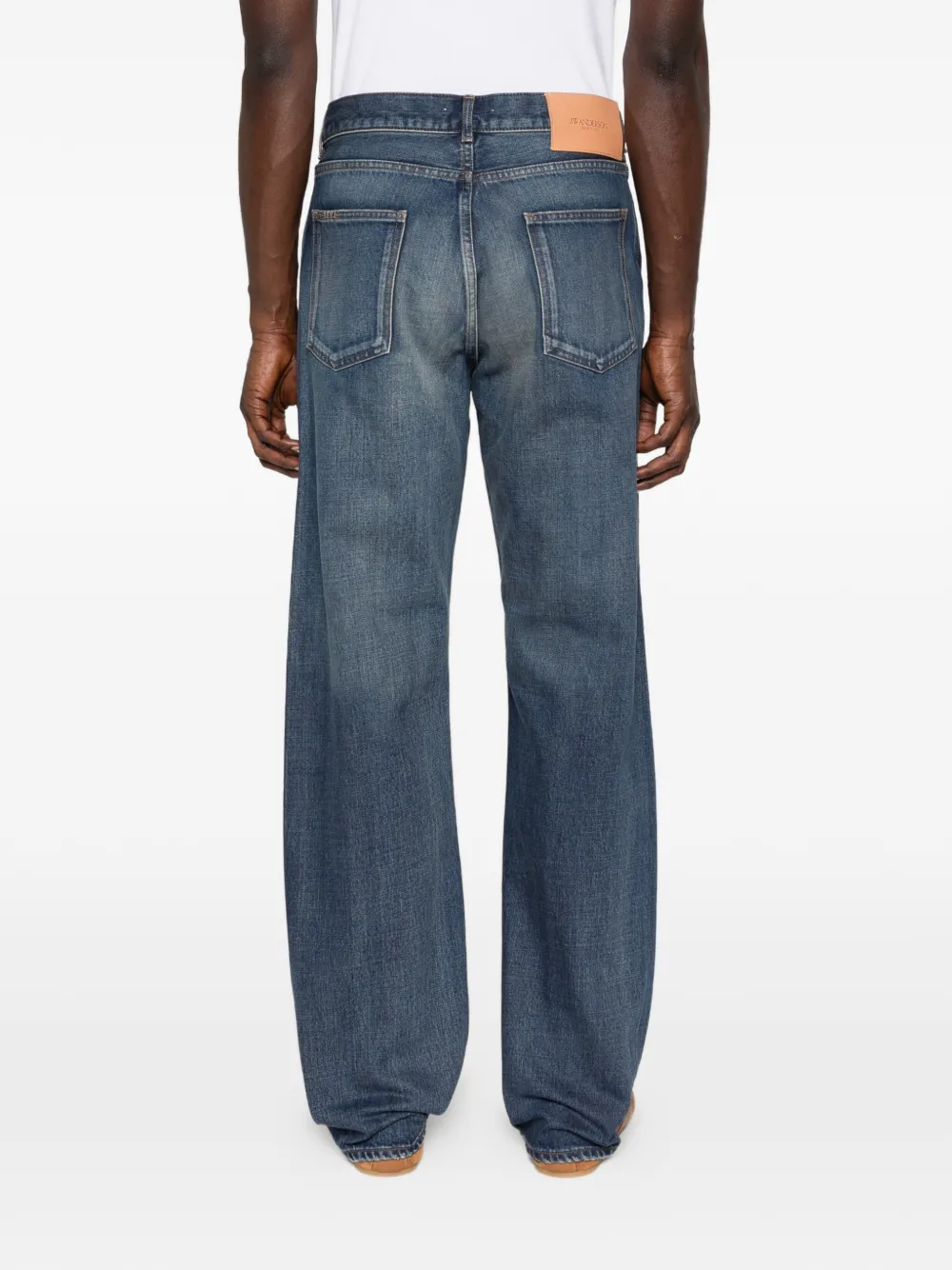 JW Anderson Jeans met patchwork Blauw