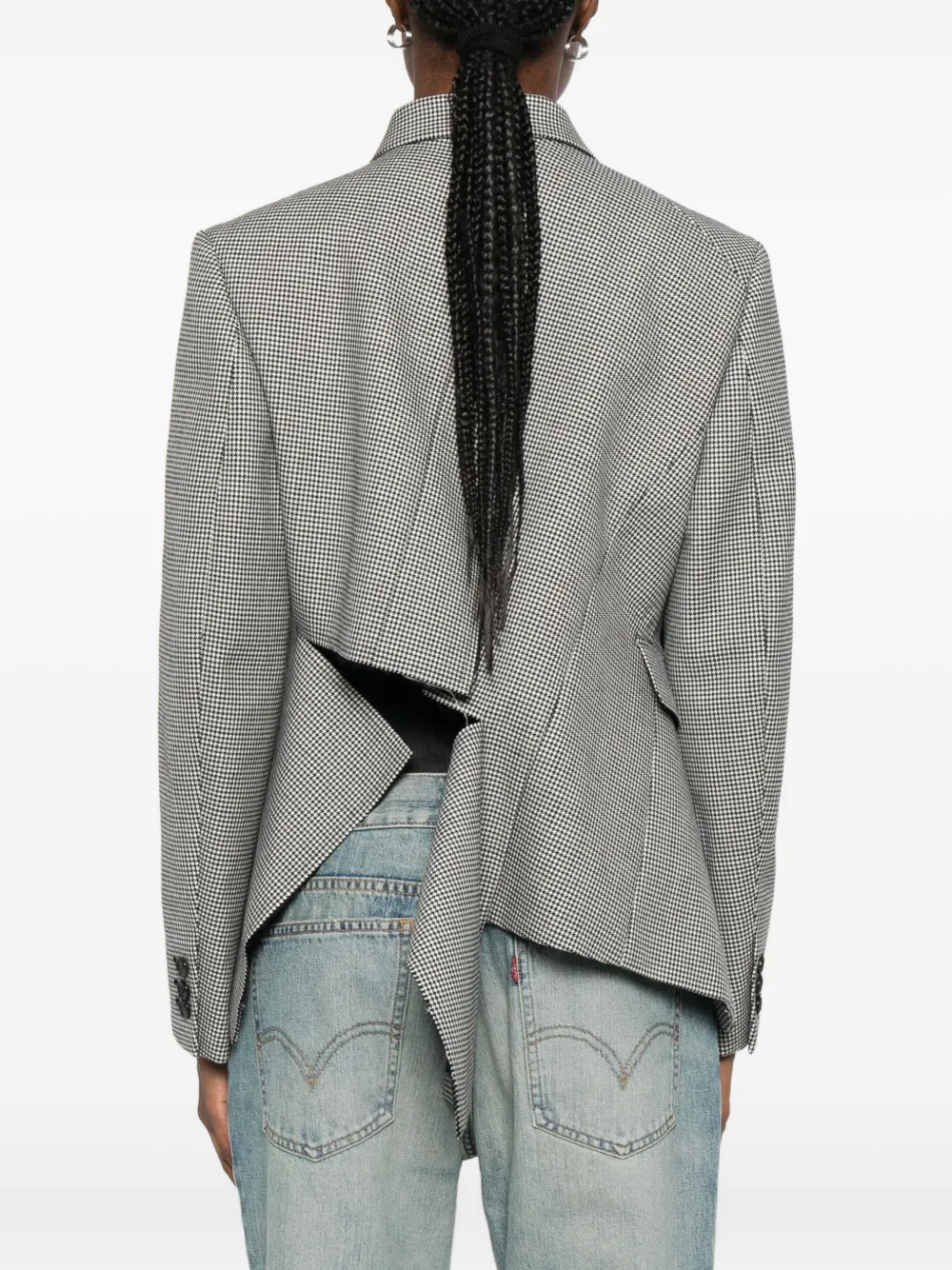 Comme Des Garçons Cut-out Detailing Blazer In Gray