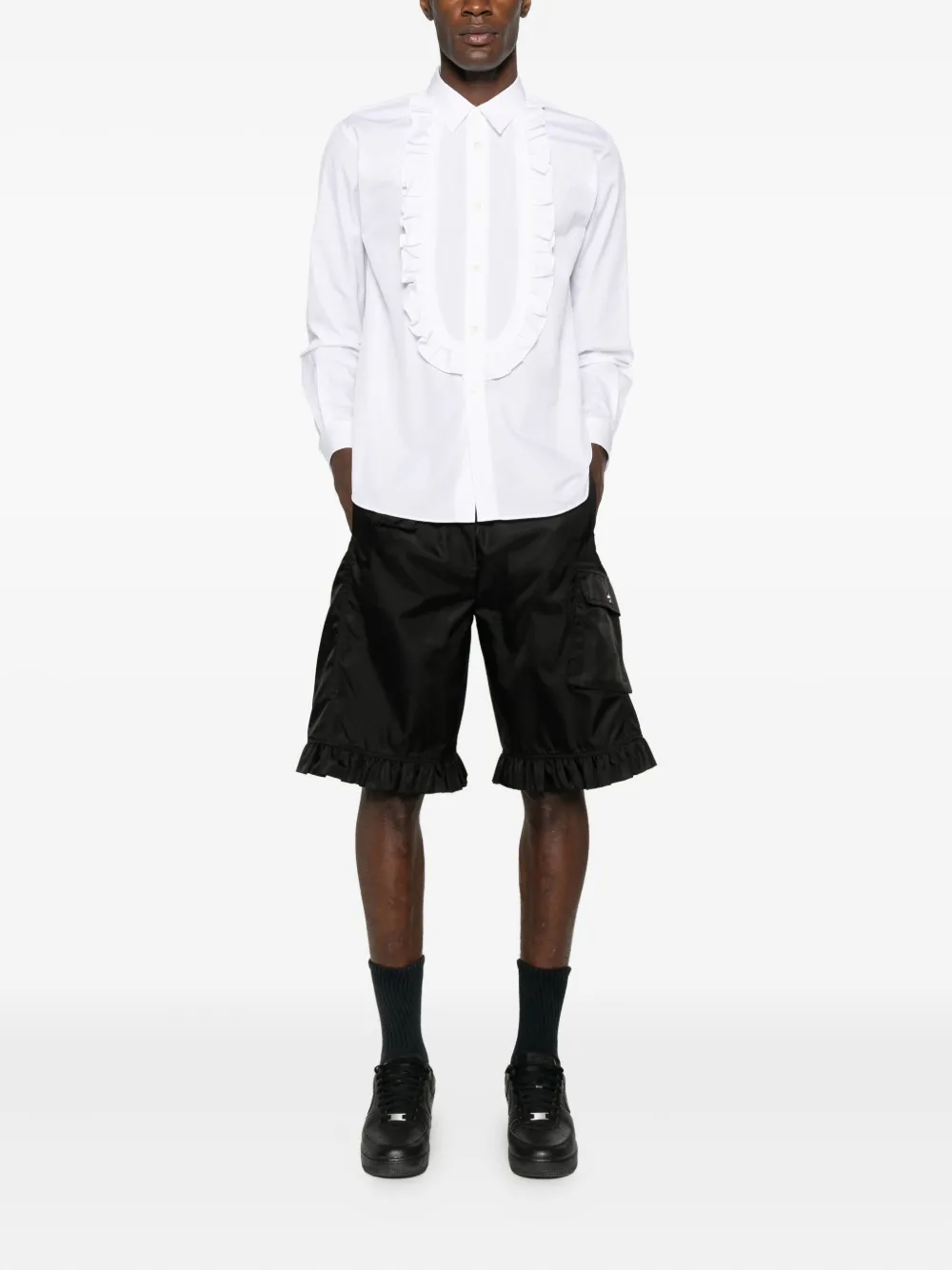 Black Comme Des Garçons camisa con volantes | Camisas | Image 2
