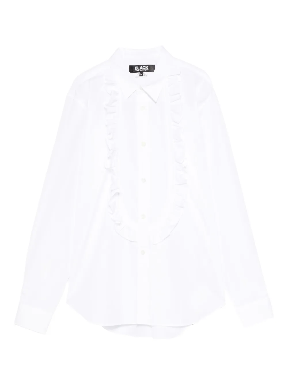 Black Comme Des Garçons camisa con volantes | blanco | Image 1
