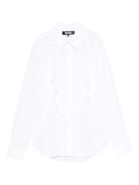 Black Comme Des Garçons ruffled-detail shirt
