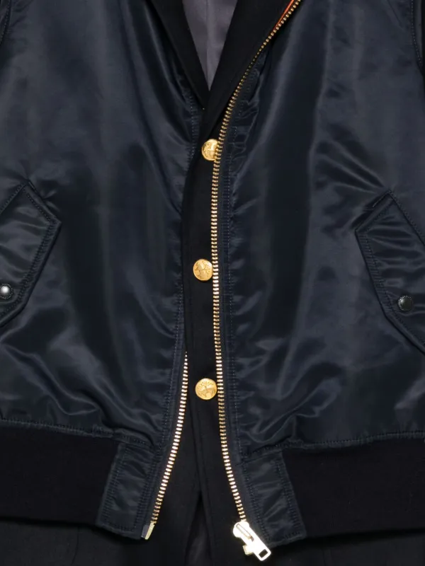 Junya Watanabe MAN サテン ボンバージャケット | ブルー | FARFETCH JP