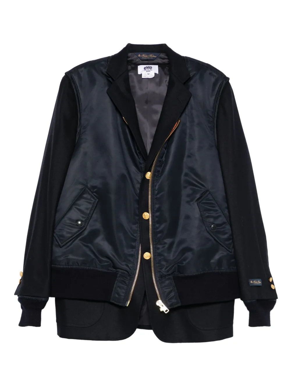 Junya Watanabe MAN satin-finish bomber jacket | Blue | Image 1