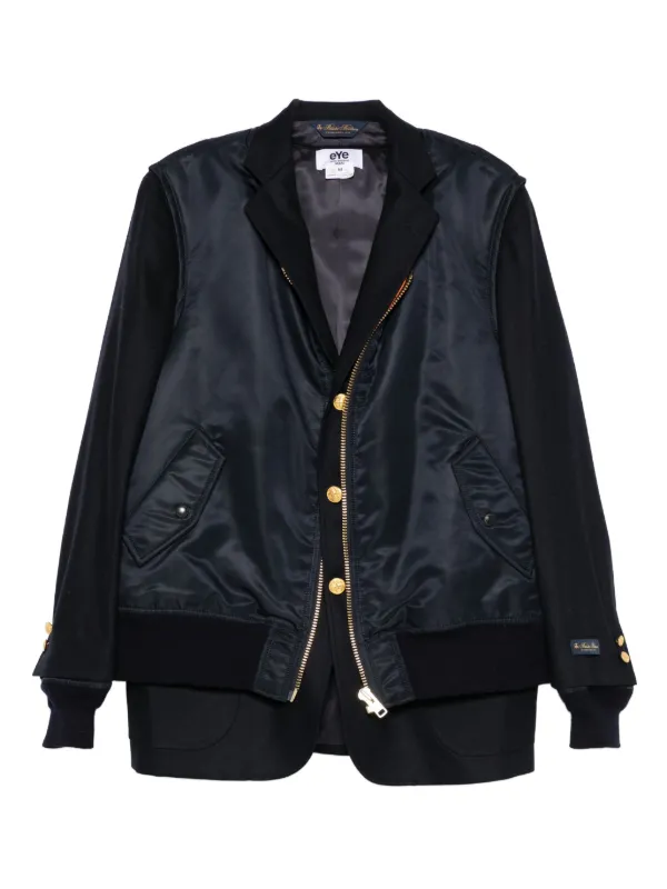 Junya Watanabe MAN サテン ボンバージャケット | ブルー | FARFETCH JP
