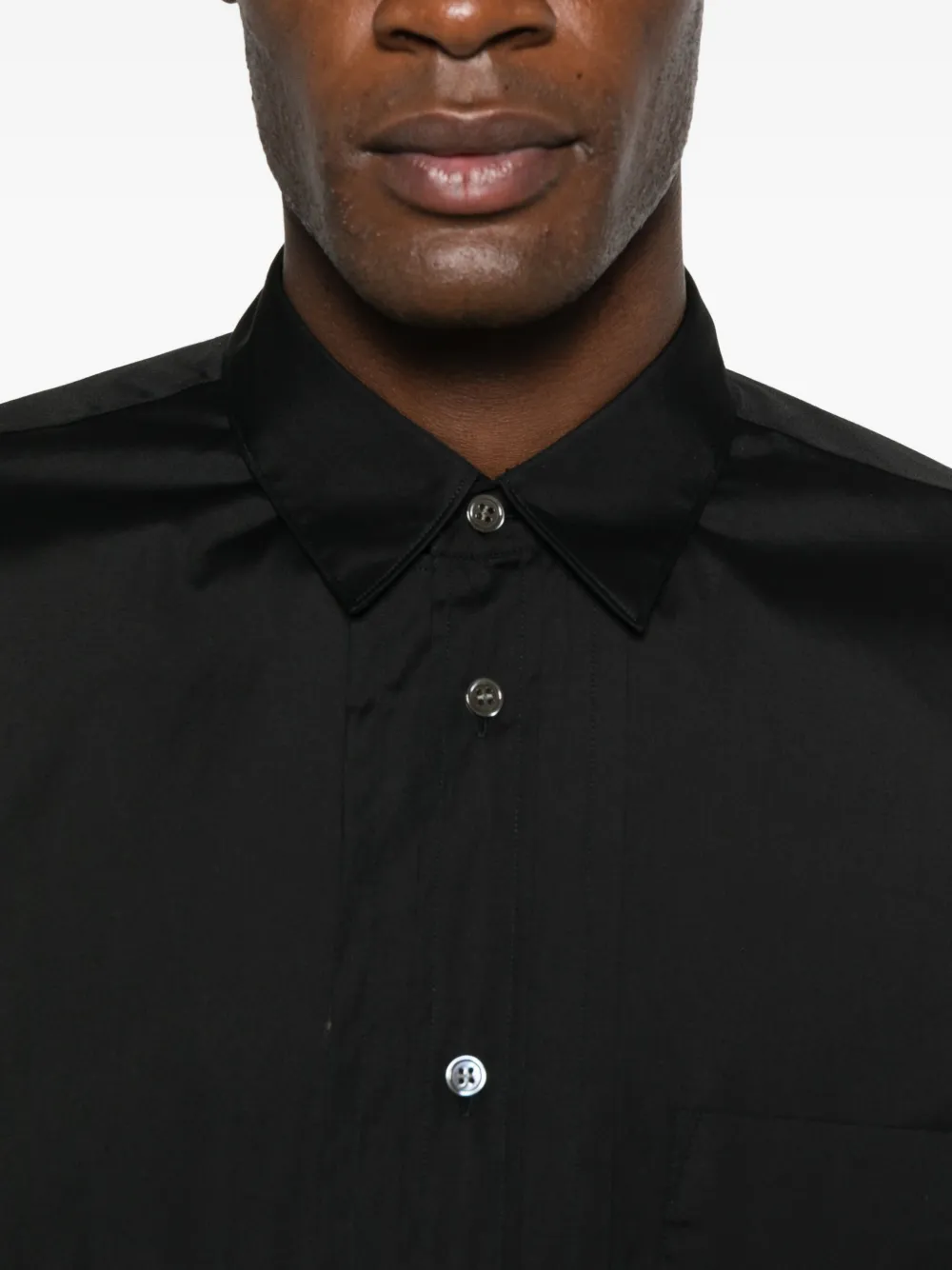 Comme Des Garçons Shirt Overhemd met borstzak Zwart