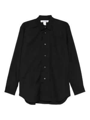 Comme Des Garçons Shirt アシンメトリーヘム シャツ | ブラック