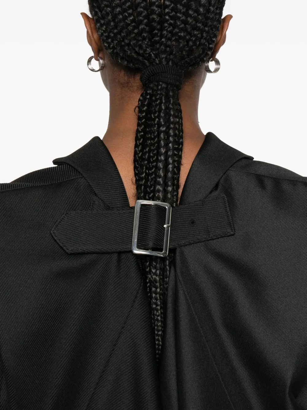 Comme Des Garçons Double Layer Effect Blazer In Black