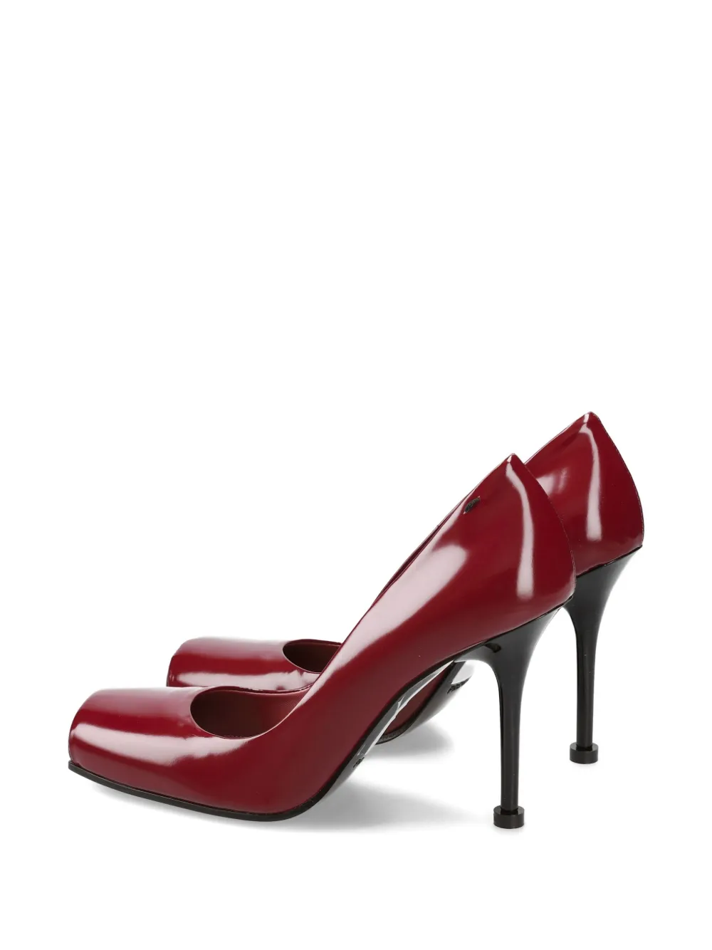 Premiata Square-toe Heeled Pumps In Burgundy