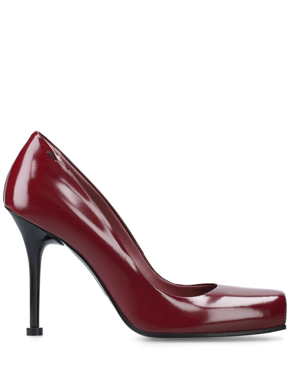 Premiata square-toe heeled pumps Rood