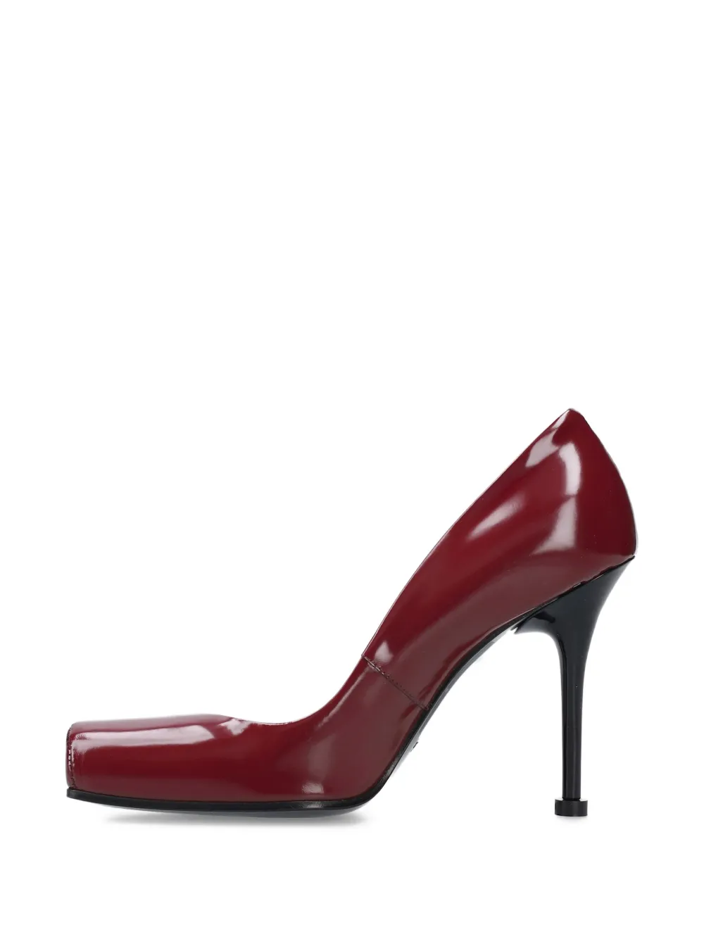 Premiata square-toe heeled pumps Rood