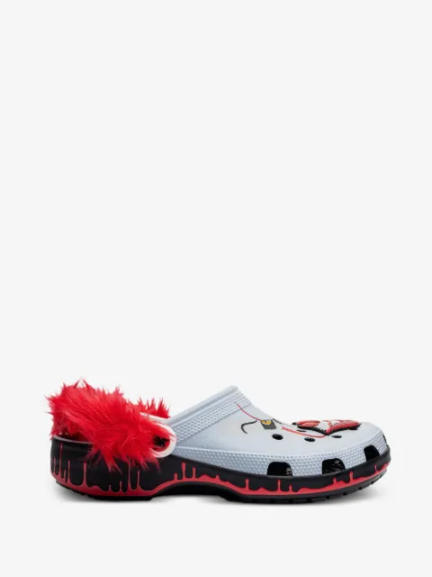 Crocs zuecos Pennywise de pelo artificial