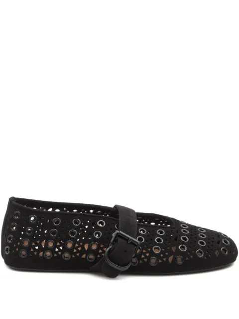 Alaïa eyelet-embellished ballet flats