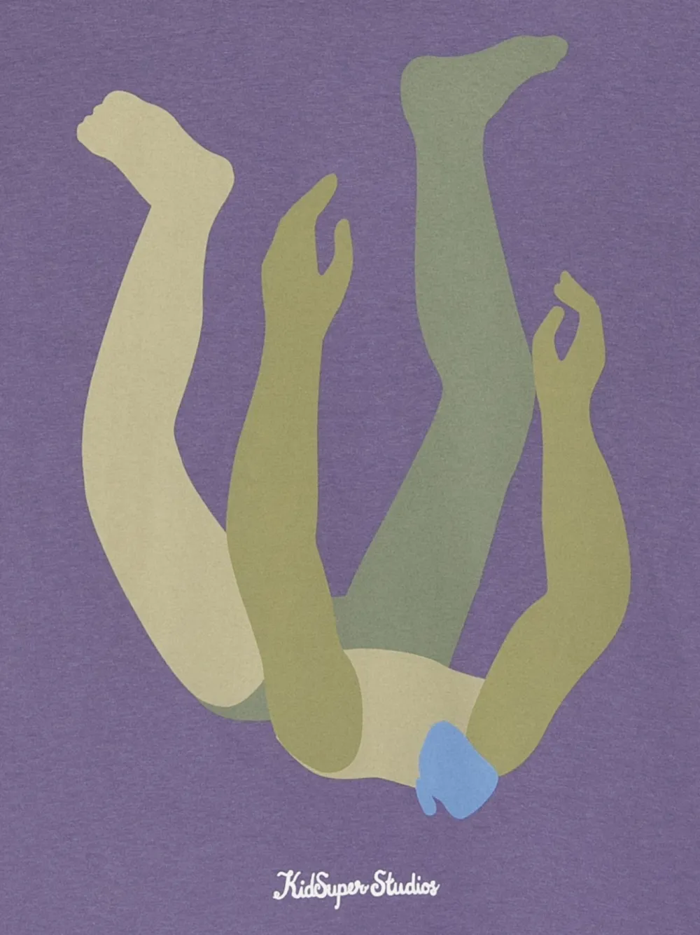 KidSuper Falling Man T-shirt Paars