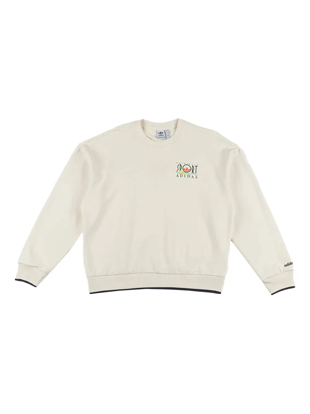 Adidas Originals Graphic Sports Crewneck In White