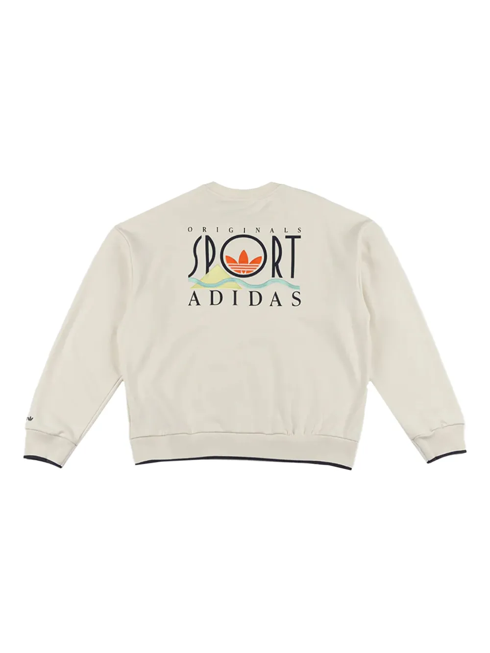 Adidas Originals Graphic Sports Crewneck In White