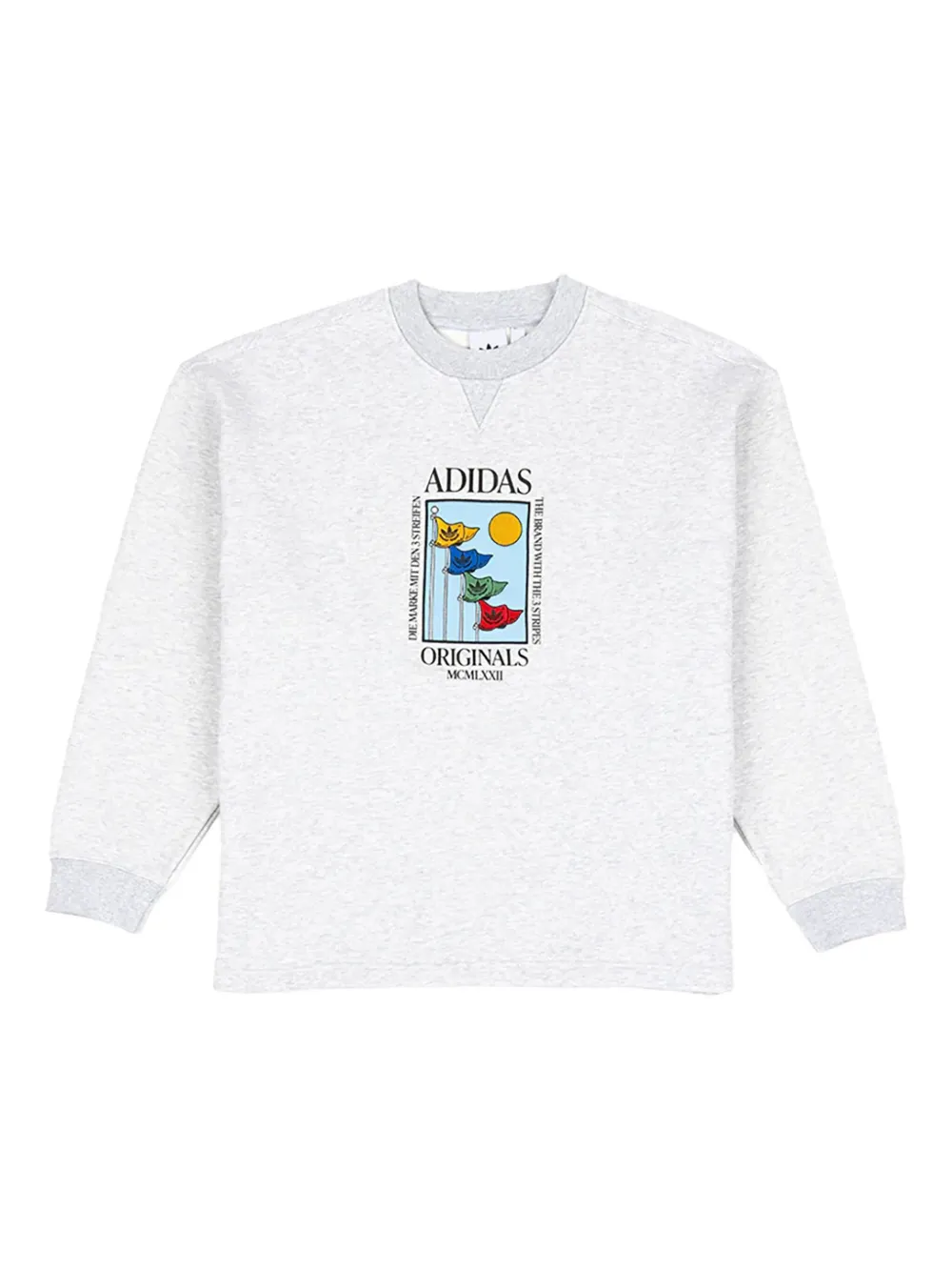 adidas olympic crew long-sleeve tee | Grey | Image 1