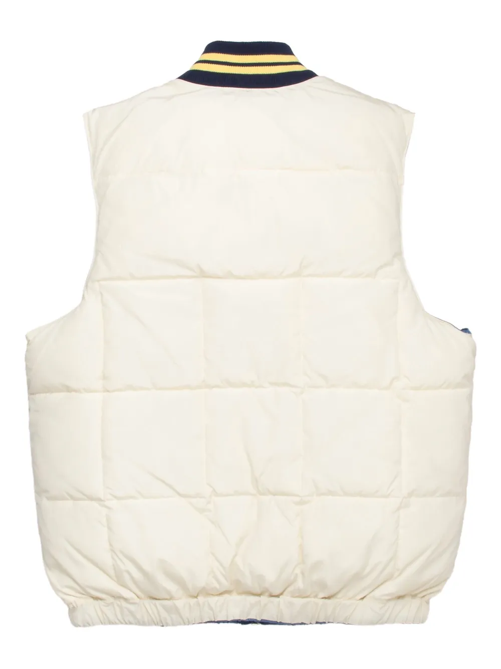 Drôle De Monsieur Mouwloos donsjack Wit