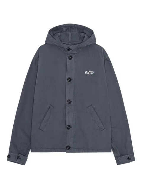 Palmes herringbone hooded jacket