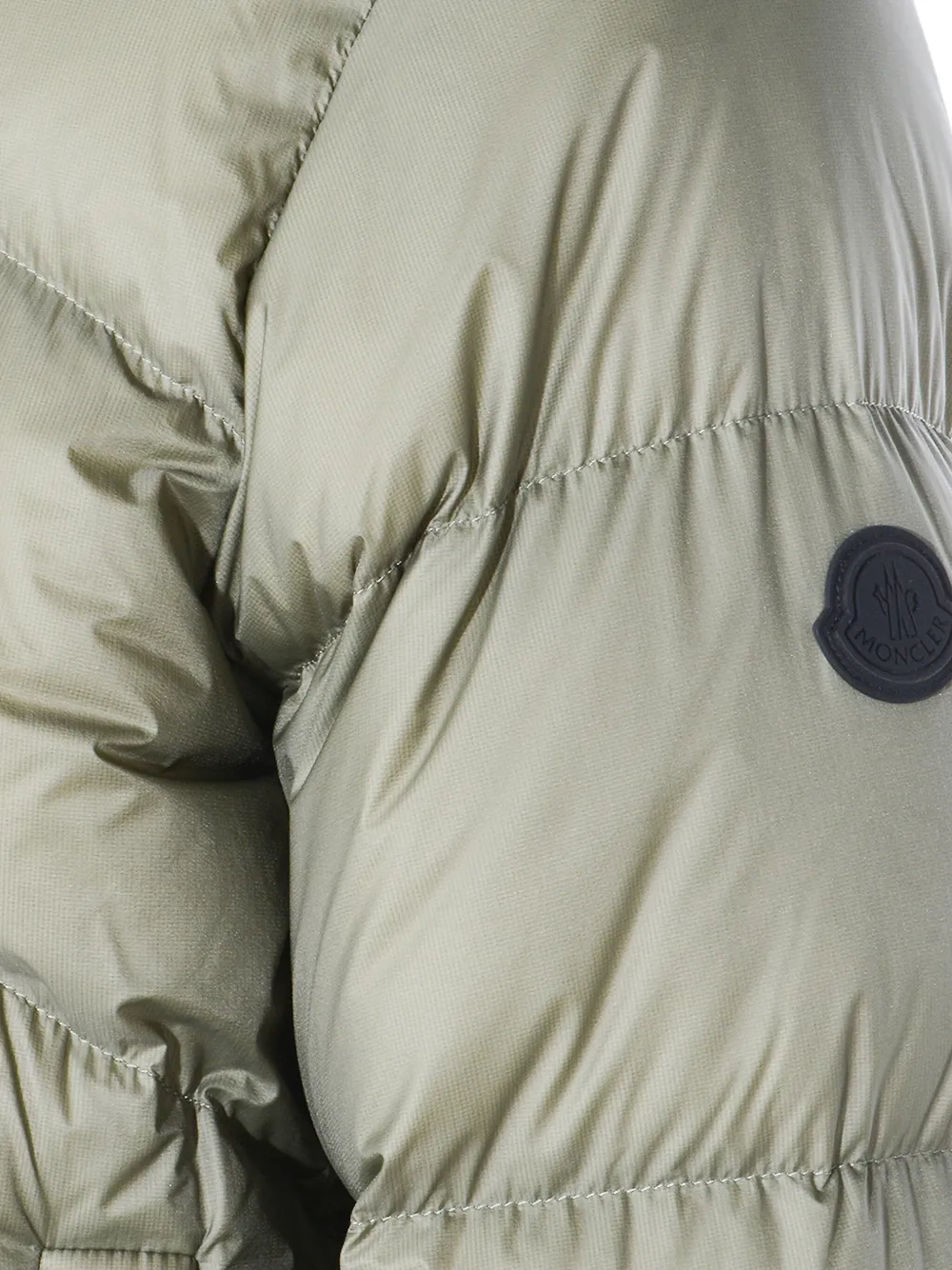 Moncler Gewatteerd jack met capuchon Groen
