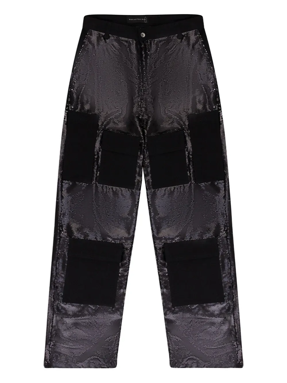 Who Decides War sequin pocket trousers | Grey | Image 1