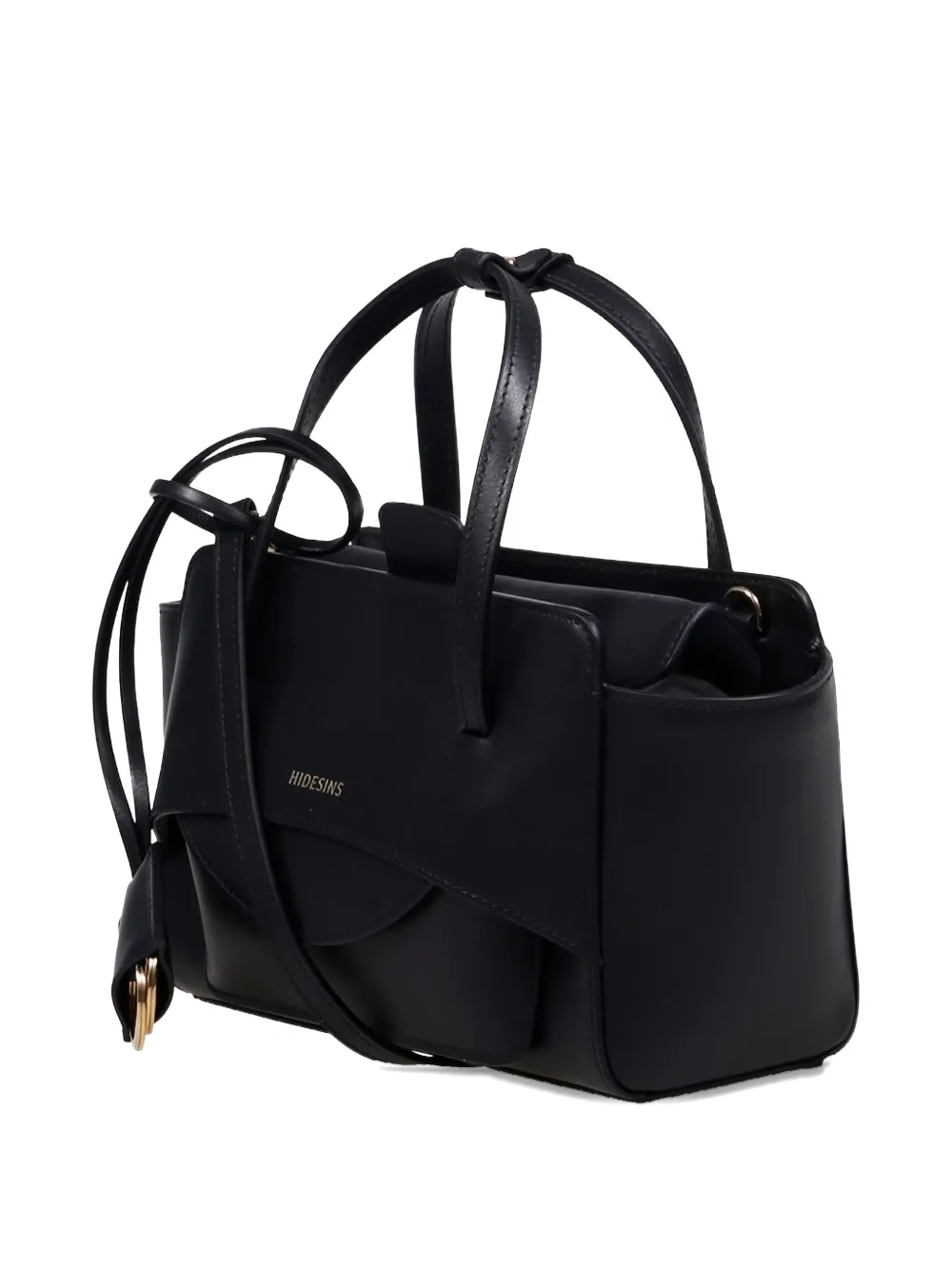 Hidesins Small Flap Tote Bag In Black