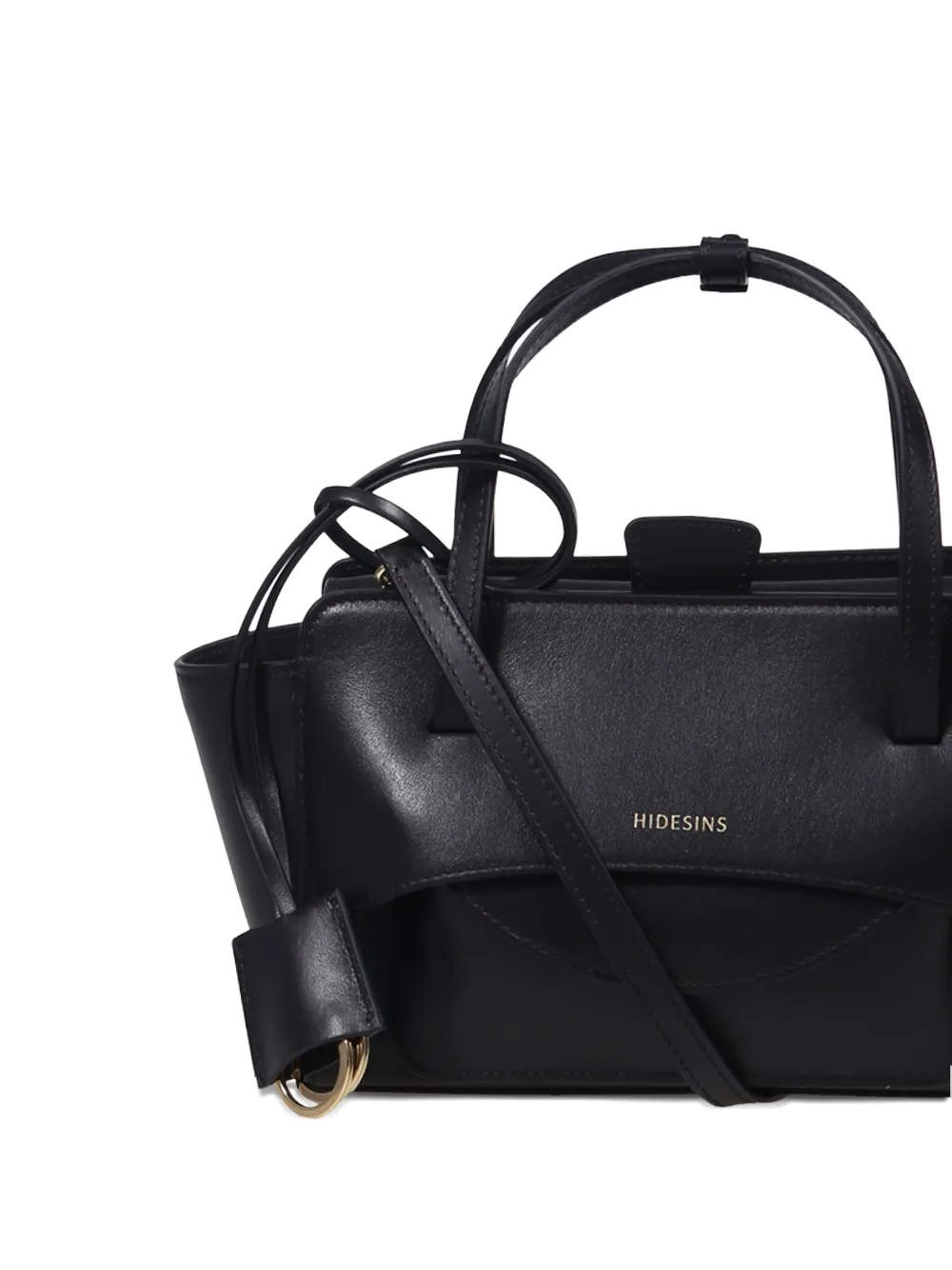 Hidesins Small Flap Tote Bag In Black