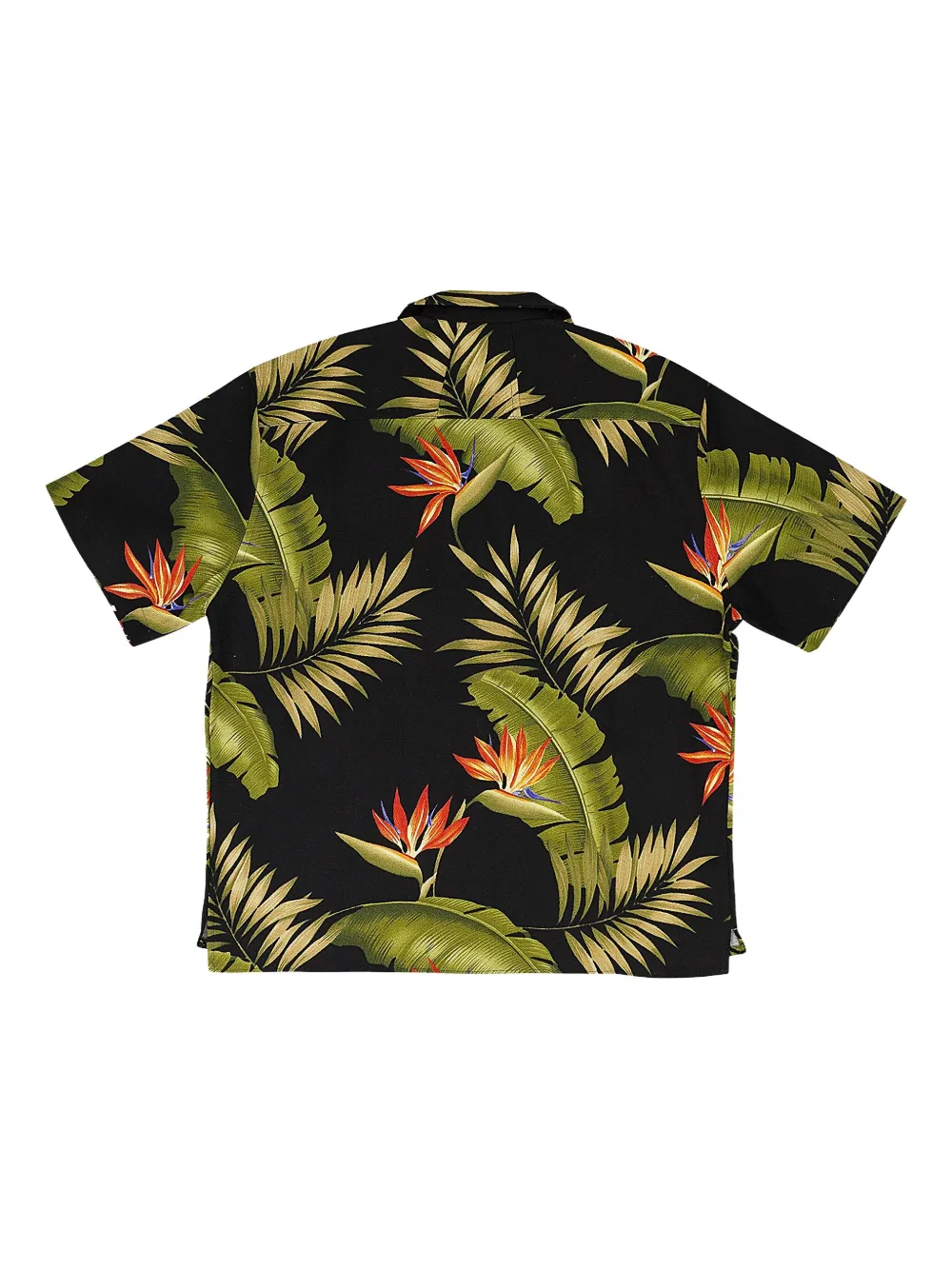 RHUDE snap hawaiian button-down shirt - Zwart