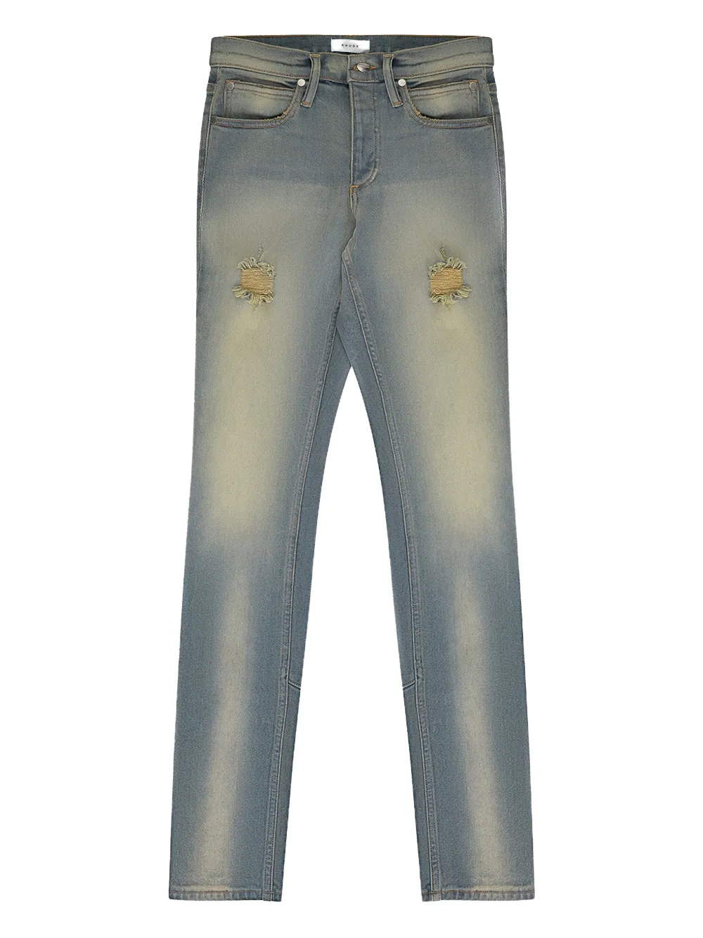 RHUDE jeans con efecto envejecido | azul | Image 1