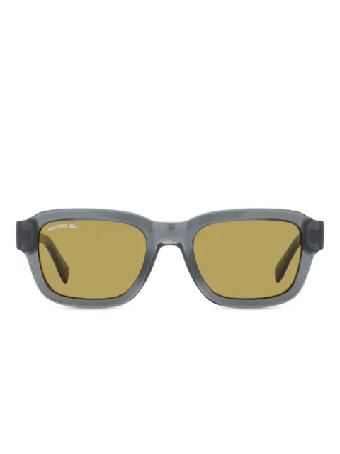 Lacoste rectangular pique texture sunglasses