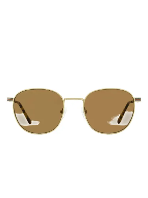 Lacoste striped oval-frame sunglasses