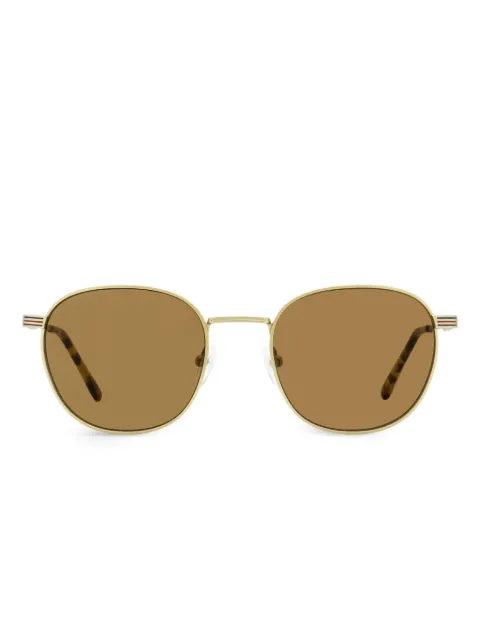 Lacoste striped oval-frame sunglasses