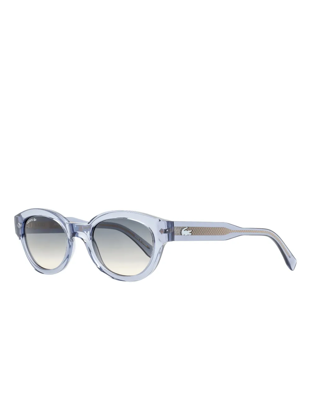 Lacoste Zonnebril met ovalen montuur - Blauw