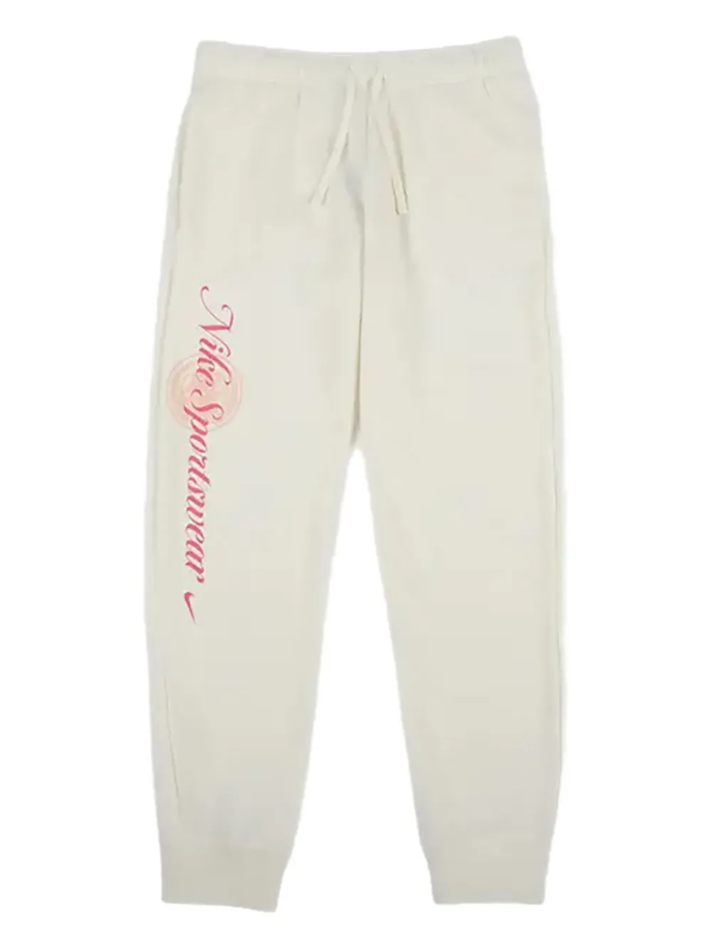 Nike Nsw Club Graphic Track Pants In White