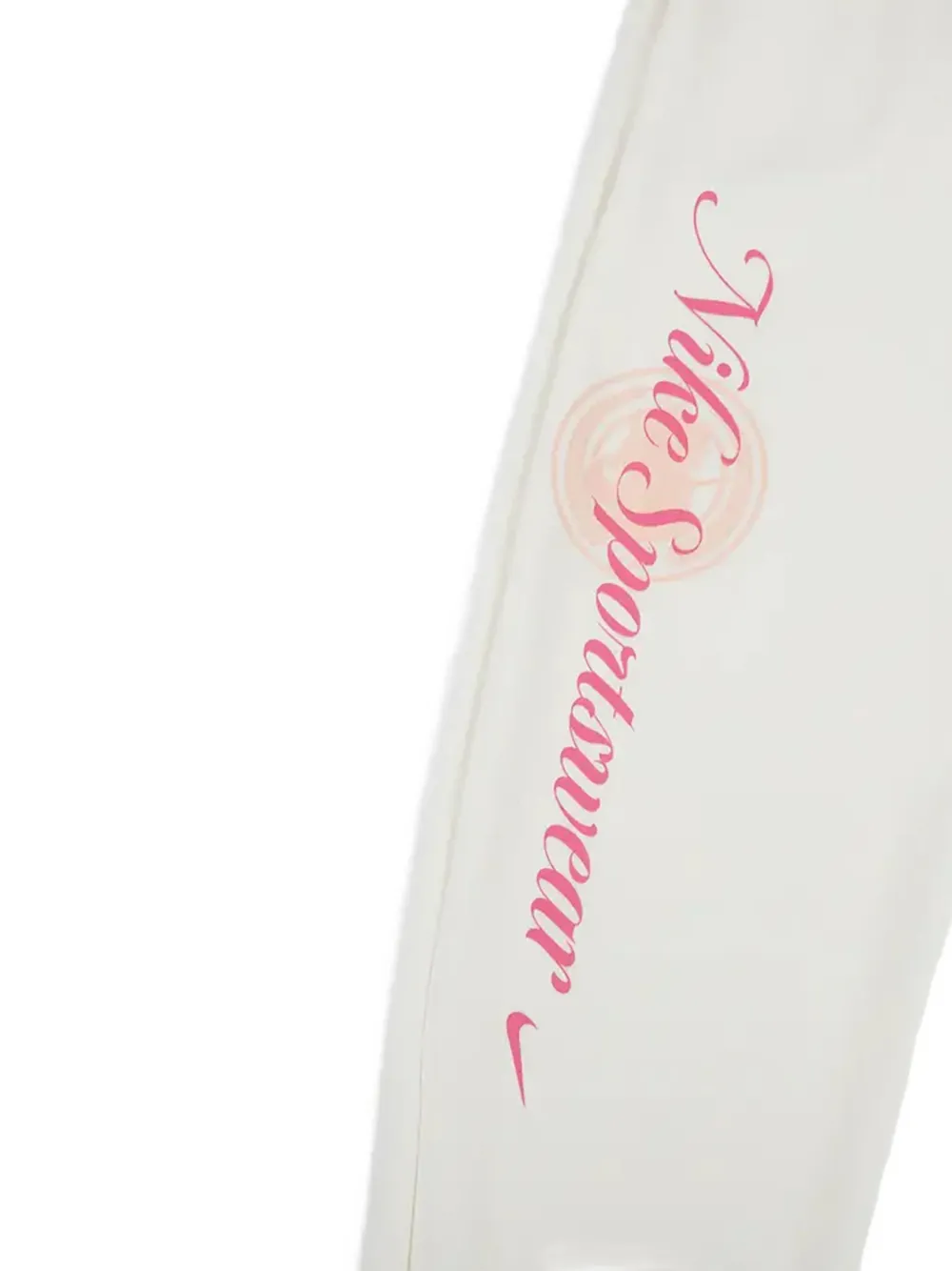 Nike Nsw Club Graphic Track Pants In White