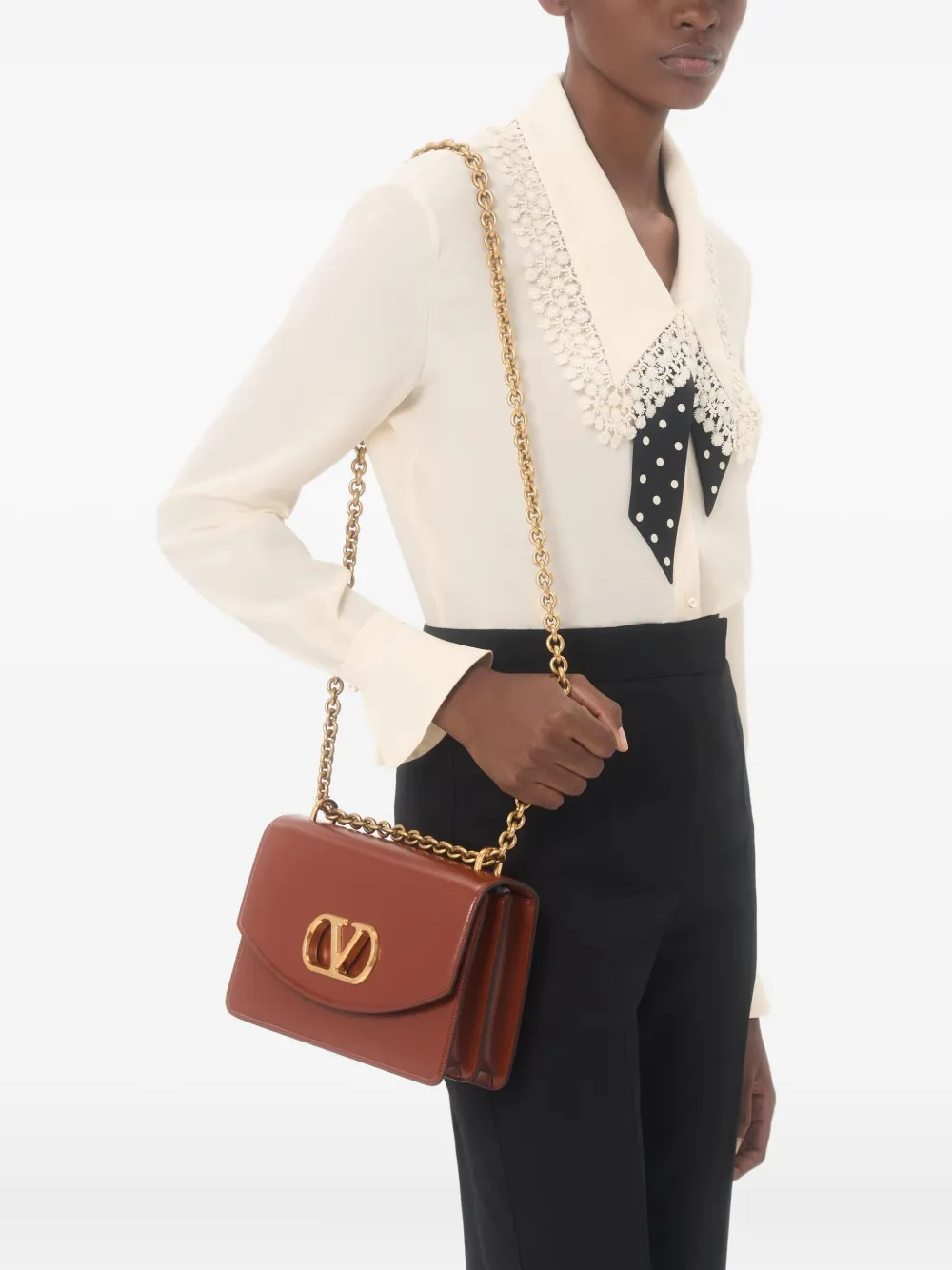 Valentino Garavani Zijden blouse Beige