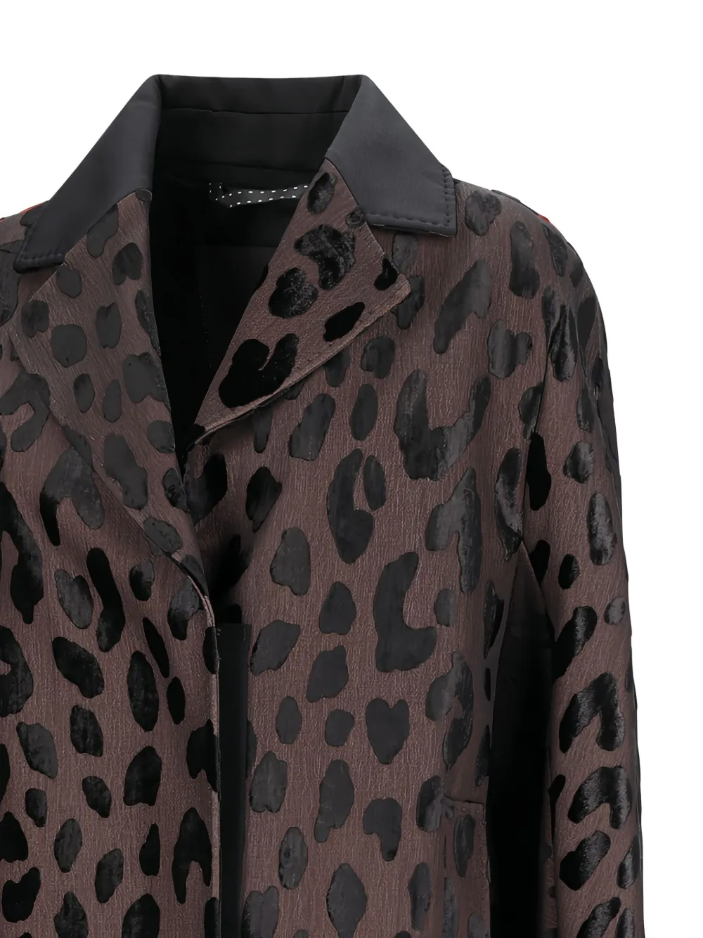Max Mara Jas met dierenprint en lange mouwen Bruin