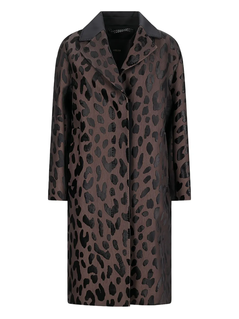 Max Mara abrigo con animal print | marrón | Image 1