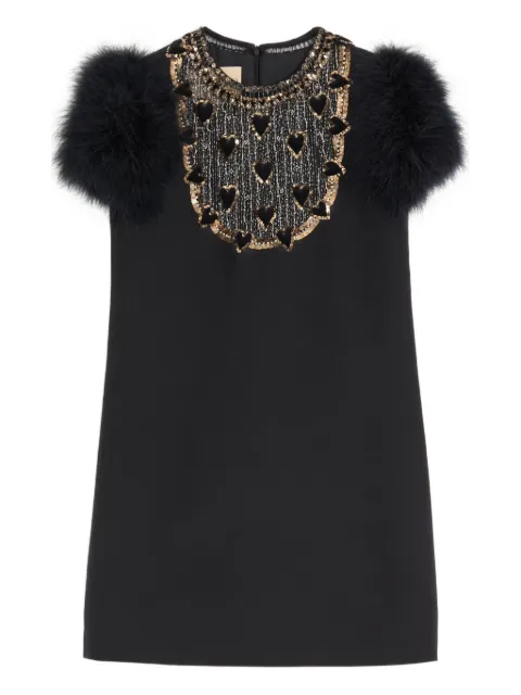 Valentino Garavani embroidered-hearts mini dress