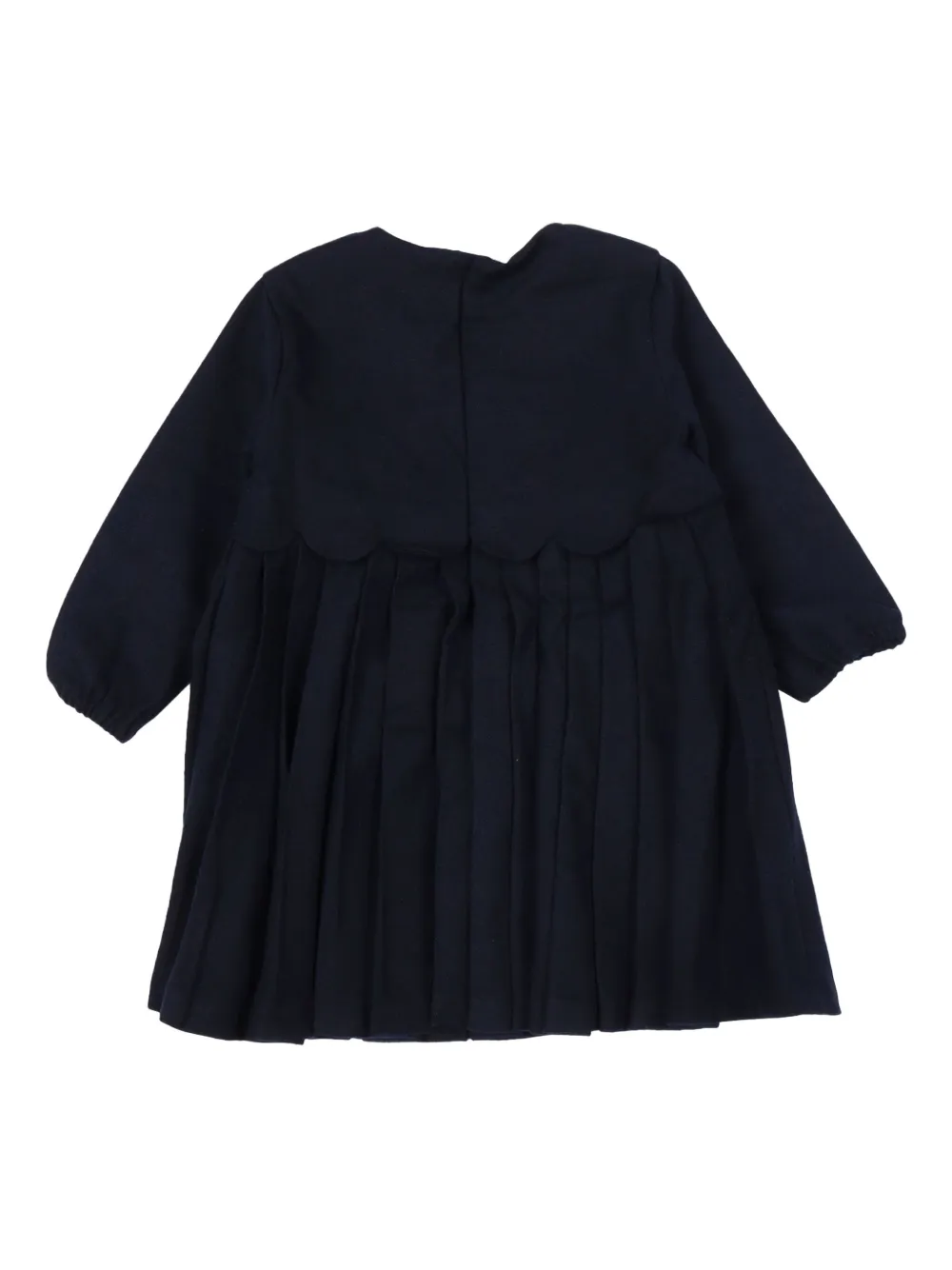 Tartine Et Chocolat scalloped pleated dress - Blauw