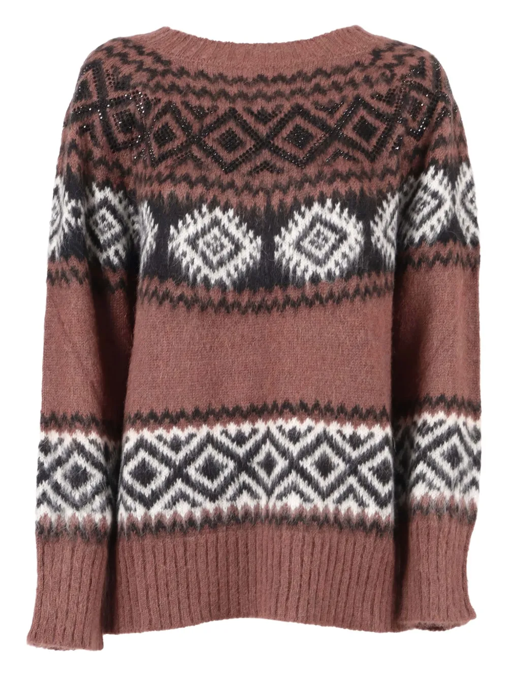 Ermanno Scervino jacquard patterned sweater | marrón | Image 1