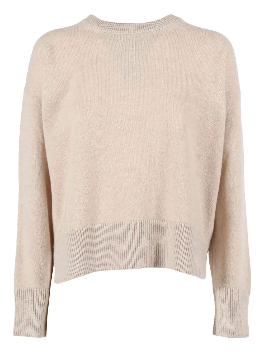 Filippo De Laurentiis Ribbed Crew-neck Sweater In Orange