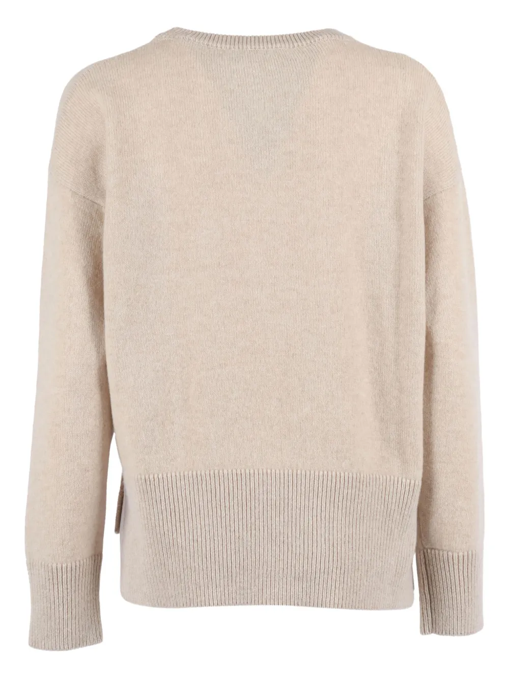 Filippo De Laurentiis Ribbed Crew-neck Sweater In Orange