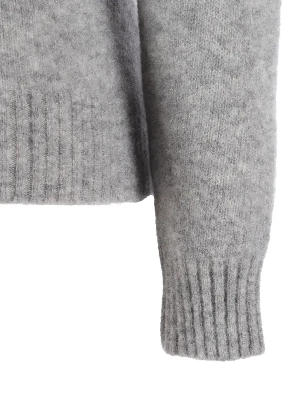 【タグあり美品】FILIPPO DE LAURENTIIS グレー クルーネック Filippo De Laurentiis クルーネック セーター | グレー | FARFETCH JP