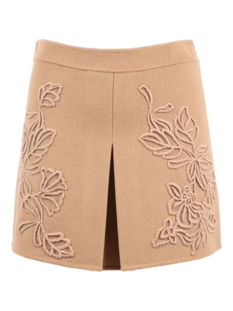 Ermanno Scervino embroidery-floral mini skirt