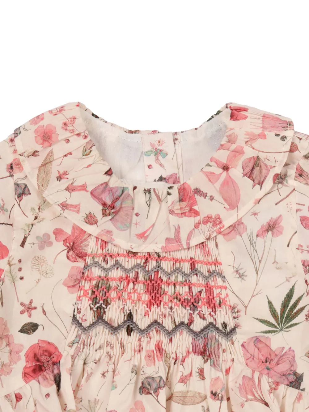 Tartine Et Chocolat Floral-print Blouse In Neutral