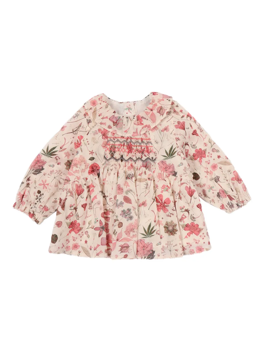 Tartine Et Chocolat Floral-print Blouse In Neutral